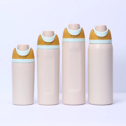 Portable Double-Sided Sport Water Fruit Cup Large Capacity Vacuum Insulated Stainless Steel 304 Two-Way Drinking Insulation Cup