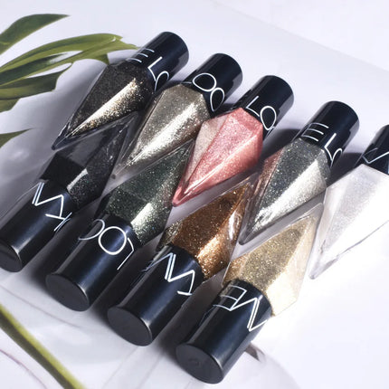 Waterproof Diamonds Eyeliner Eyeshadow Glitter Silver Rose Gold Color Shiny Sequins Eyeliner Eye Shadow Makeup Beauty Cosmetics