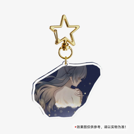 Game Honkai Star Acrylic Keychains Stand Cyrene DanHeng Evernight Cerydra Castorice Phainon Figure Pendant Car Key Chain Gifts