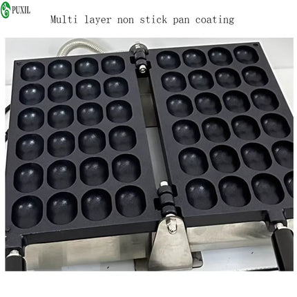 Electric or Gas Egg Waffle Mini Oval Sponge Cake Maker Non-stick Coating Pan Bubble Waffle Baking Machine Commercial Home Use