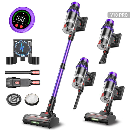 V10 Cordless Vacuum Cleaner 550W 35000PA – Powerful Brushless Motor, Handheld Home Vacuum