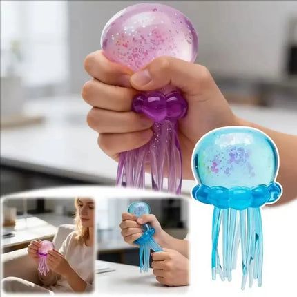Squishies Nee Doh Medusa, Juguete Sensorial de Agua, Juguete Antiestrés de Gel Suave para Apretar