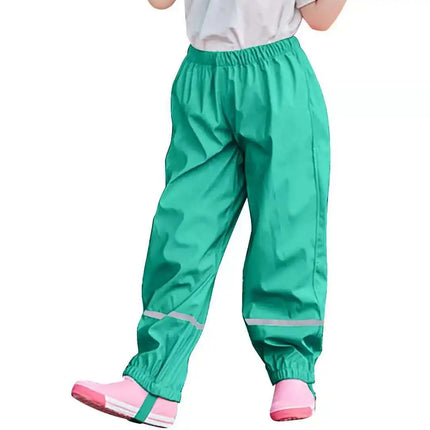 Kids Raincoat Rain Pants Waterproof Cartoon Children's Kids Rain Dungarees Mud Trousers Waterproof Breathable for Girls Boys