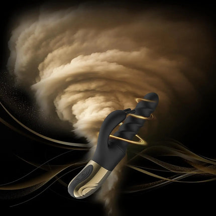 2026 Tornado Swirling G Spot Rabbit Vibrator 360° Rotating Thrusting Female Sex Toys for Clitoral Anal Stimulation Masturbation