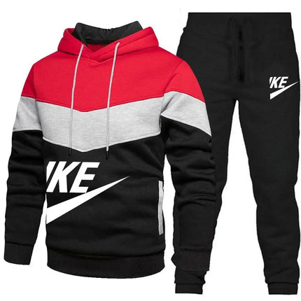 Men Pullover Hoodie Pants 2 Piece Set New Autumn Casual Bicycle Running Jogging Sports Tracksuit