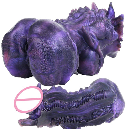 Silicone Monster Male Masturbator Daul Channel Anal Onahole Pussy Realistic Vaginal Textured Channel Stroker AdultSexToy For Man