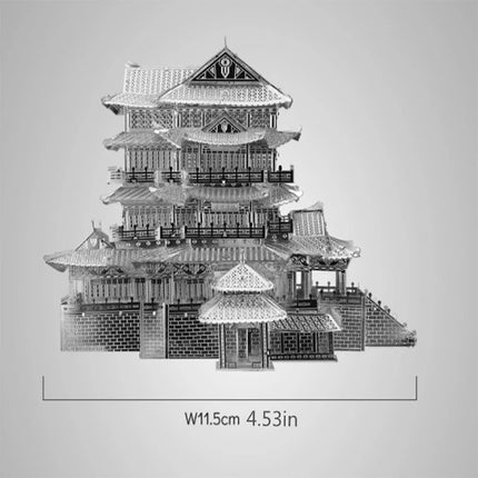 Tengwang Pavilion 3D Metal Puzzles For Adults DIY Mecha Model Kits Blocks Fighter Model Kit Brain Teaser Puzzle Fidget Toys