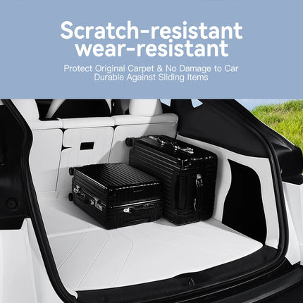 YZ Custom Leather Trunk Mat for Tesla Model Y Juniper 2026 Full Coverage Anti-Scratch Rear Cargo Liner Protector Car Accessories