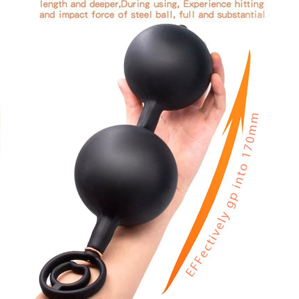 Anal Plug InflatableAnal Beads Butt Plug Anal Dilator Massager Anus  Butt Beads Prostate Massager Sex Toys Men Gay Anus Dilator