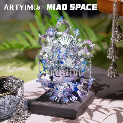 ARTYIMO X MIAO SPACEMiao Ethnic Cat 3D Metal Puzzle DIY Educational Desktop Decor Stress Relief Gift for Her Birthday