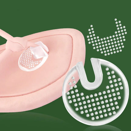 2pc Invisibles Flip-Flop Gel Pad Anti-Slip Anti Wear Foot Gel Toe Guards Cushions Toe Separator for Women Men