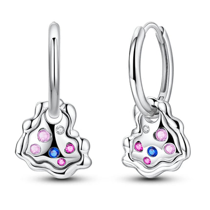 2025 New 925 Sterling Silver Earrings Simple Bow Strawberry Butterfly Hoop Stud Earrings for Wedding Party Women Jewelry Girls