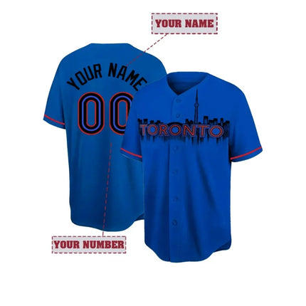 Custom Baseball Jersey - Personalized Name & Number