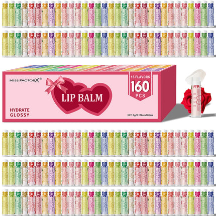 160 piece fruit jelly long-lasting moisturizing lipstick set for long-term travel care