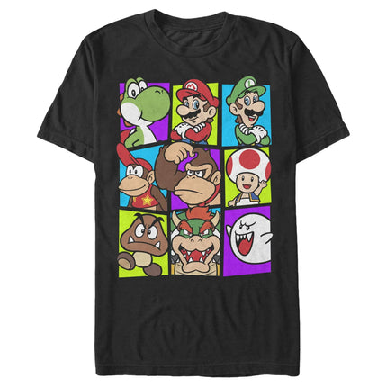 Game Super Mario Graphic Unisex 100%cotton Shirt High Quality 100%cotton O-neck Anime Harajuku Summer Men Japanese Fashion Shirt