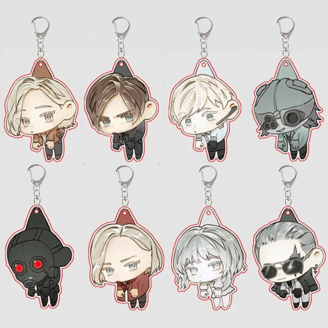 RE9 RE Game Leon Claire Acrylic Keychain Zombie Survival Horror Game Fans Gift Backpack Pendant Anime Cosplay Accessories