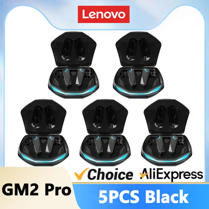 Lenovo GM2 Pro Bluetooth 5.4 Earphones Sports Headset Wireless In-Ear Gaming Low Latency Dual Mode Music Headphones New