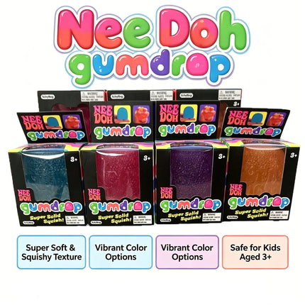 Schylling Mini Candy NeeDoh Gumdrop Soft Sensory Fidget Toy Stress Relief Squeeze Ball Blind Box