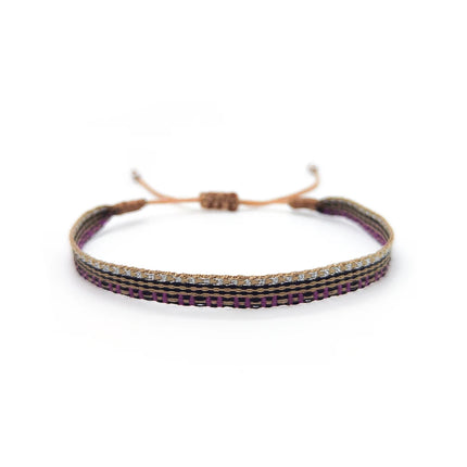 KKBEAD Colombia Bracelet Cloth Fabric Bracelets for Women Men Handwoven Braided Wristband Gift Wholesale Boho Friendship Jewelry