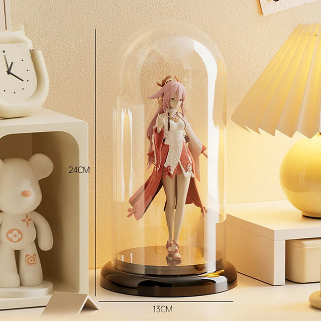 Display Rack Storage Box Collector With Transparent Single Doll Model Small Ornaments Hand Cabinet