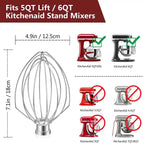 6QT egg whisk net