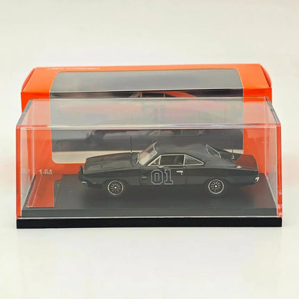Mini Forge 1:64 for Charger General Lee R/T 1969 & 1600 HP Twin-Turbo LS Diecast Model Car Miniature Collection Auto Gift