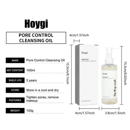 Cleansing Oil Blackhead Remover Acnes Shrink Pores Deep Cleanser Oil Control Gentle Exfoliation Soften Skin Makeup Removal Oil ﻿