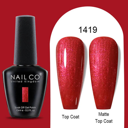 NAILCO Winter Series Color Gel Nail Polish 15ML Semi Permanent Soak Off Gel Varnishes Super Texture Gorgeous Nail Manicure Art
