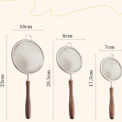 New Stainless Steel Matcha Sifter Very Fine Mesh Rust-Proof Tea Strainer Easy to Clean Small Food Sifters for Kitchen