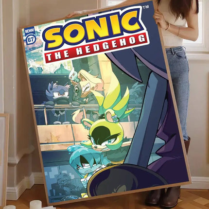 Affiche Murale Sonic 50x70cm Déco Moderne | Sonic Poster Wall Art Picture