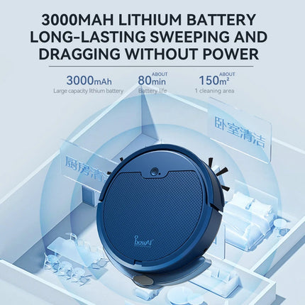2025 New Upgrade 2000Pa Robotic Vacuum Cleaner Smart APP Home Sweeping Vacuum Cleaner Robot Dry Wet Anti-drop Vacuum Cleaner