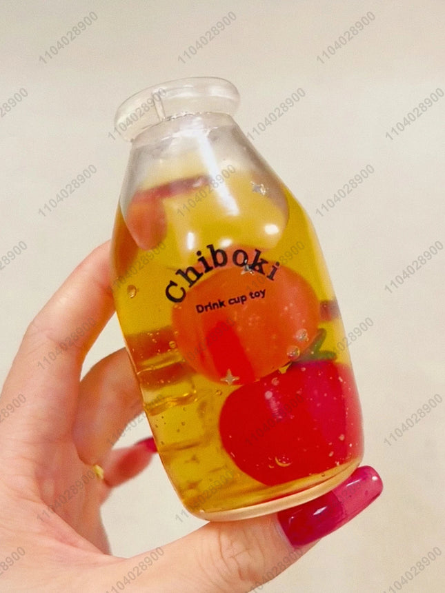 Juice Bottle Stress Ball Water Bottle Fidget Toy Boba Tea Squishy ASMR Anti Stress Funny Novelty Toy Toys For Children Gift