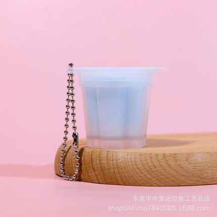 jelly Macaron pudding keychain Knead the stress-relieving jelly pendant to make it soft and simulate the snack bag pendant