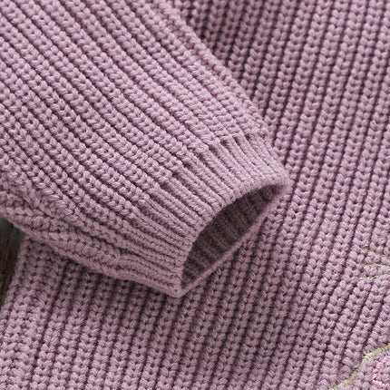 1-3Y Autumn Baby Sweaters Clothes Winter Newborn Boys Girls Round Neck Long Sleeve Knit Loose Pullovers Infantil Toddler Jumpers