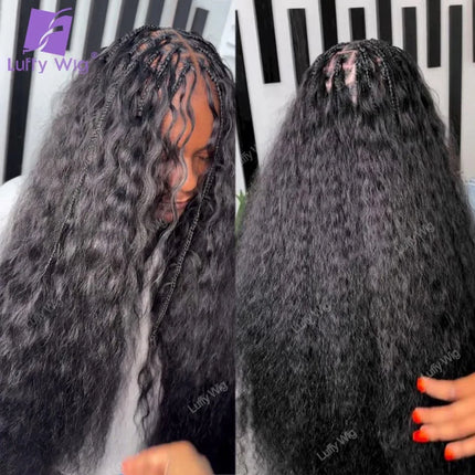 Wet and Wavy Human Hair Crochet Braids Extensions Pre Separated Burmese Remy Hair Bundles With Loop Knotless For Braiding