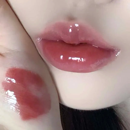 Cappuvini Berry Snow Gradient Lip Gloss Mirror Moisturizing for Plump Lips Long-Lasting Makeup Lip Glaze