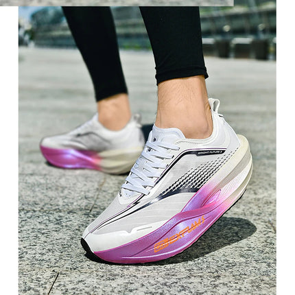 New Cushioning Running Shoes For Men Suitable Heavy Runners Lace Up Sports Women Non-slip Outdoor Athletic Male Sneakers