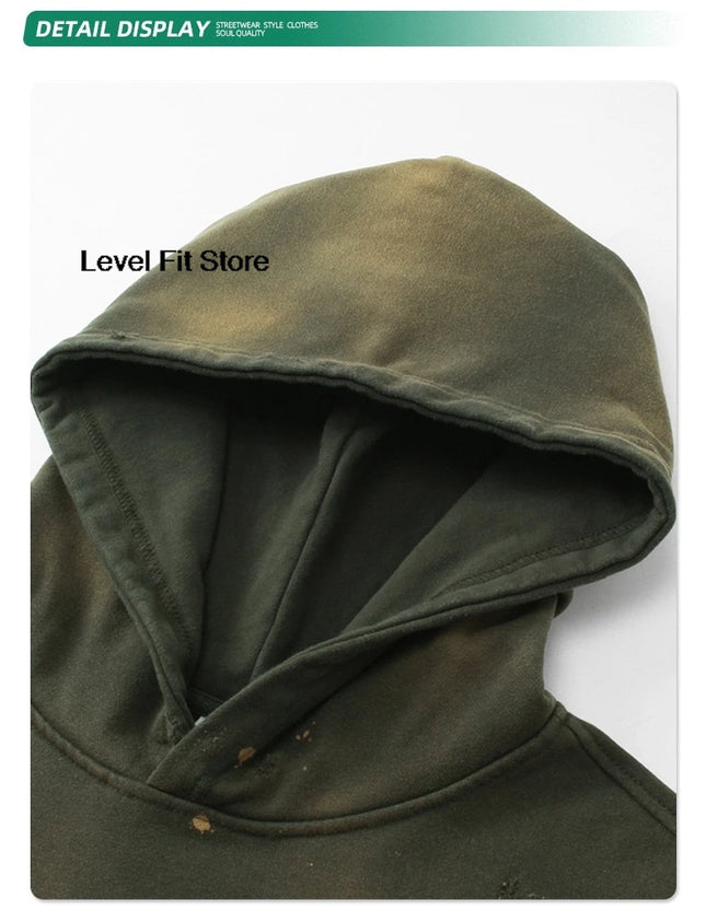 2026 New Retro Washed Grey Hoodie ARIRANG hoodies Casual zipper jacket Sports Streetwear