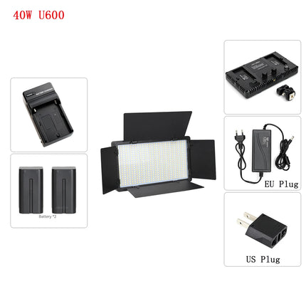 U600 LED Video Light Studio Light Kits Selfie Light Streaming Lights Camera Photographer Lamp For Tiktok YouTube Eyelash Lamp