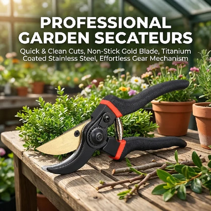 Professional Garden Pruning Shears Horticulture Hand Pruner Shrub Scissors Orchard Branch Cutting Tool for Plant Trim And Garden