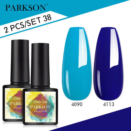 Parkson 2/3pcs Matte Top Coat Gel Nail Polish Kit Base Top Coat Set UV LED Nail Art Manicure Polish Primer Soak Off Nail Gel Set