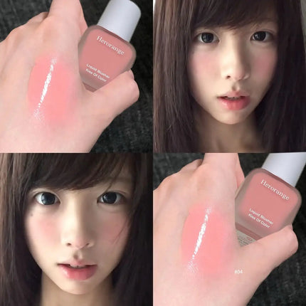 Herorange Hydrating Liquid Blush Lightweight Smooth Blend Non Cakey Natural Glow Long Lasting All Skin Types