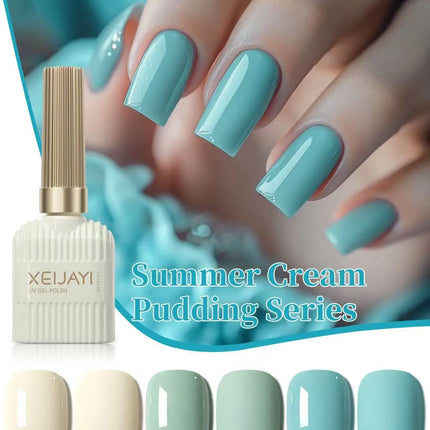 Gel Nail Polish Set 15ml Spring and summer milk white mint green Nude Varnish Gel Lacquer Top Coat for UV LED Curing
