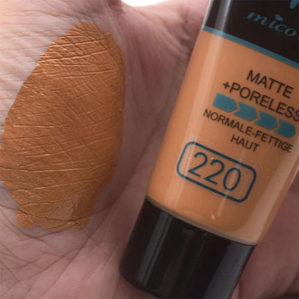 30g Micolor Liquid Foundation Full Concealer Waterproof Base Cover Dark Circles Matte Black Skin Face Foundation Cream Makeup