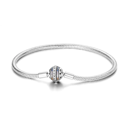 925 Sterling Silver Bracelets 17-20CM Original Leaf Clover Butterfly Heart Bracelet Fit DIY Charms Beads Fashion Women Jewelry