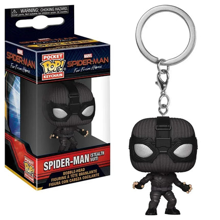 FUNKO Captain America Inro Man Deadpool Spider Man Thanos Thor Keychain Toys Vinyl Doll Collectible Toy Figures Best Kid Gift
