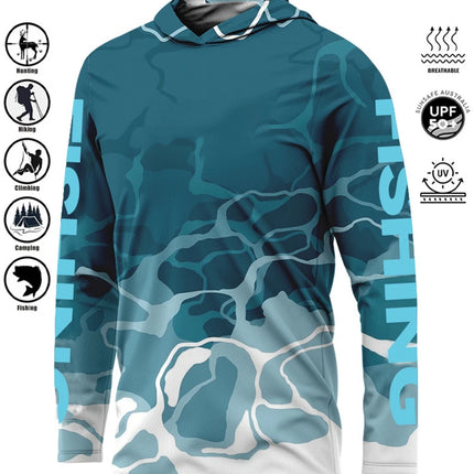 Fishing Shirt Hoodie,UPF 50+ Uv Protection Quick Dry Tops Breathable 2025 Outdoor Moisture Wicking Jersey Fishing Apparel shirts