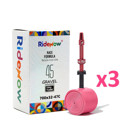 Ridenow External Thread Tube Metal Nozzle Tpu Inner Tube 29Inch 700x32-47c Tube Gravel 45g Bike Tyre MTB Road Bike Inner Tube