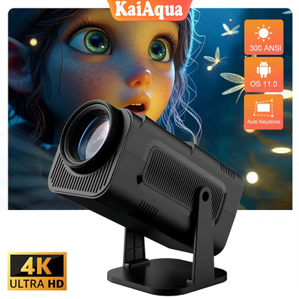 FOCABO 4K Android 11 Projector Native 1080P 390ANSI HY320 Dual Wifi6 BT5.0 1920*1080P Cinema portable Projetor upgrated
