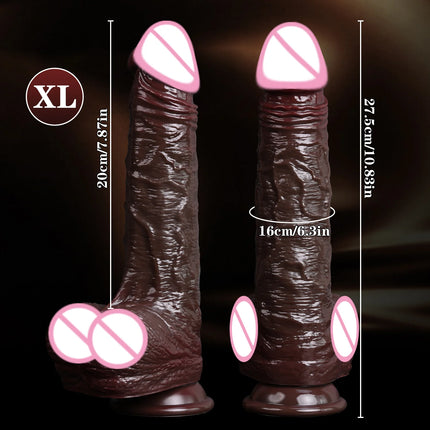 Realistic Dildo Soft Silicone Penis Skin Sliding Foreskin Dick for Women Anal Masturbators Strap-on Penis Dildos Adult Sex Toys